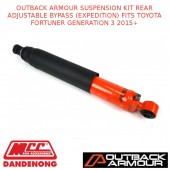 OUTBACK ARMOUR SUSP KIT REAR ADJ BYPASS (EXPD) FITS TOYOTA FORTUNER GEN3 2015+